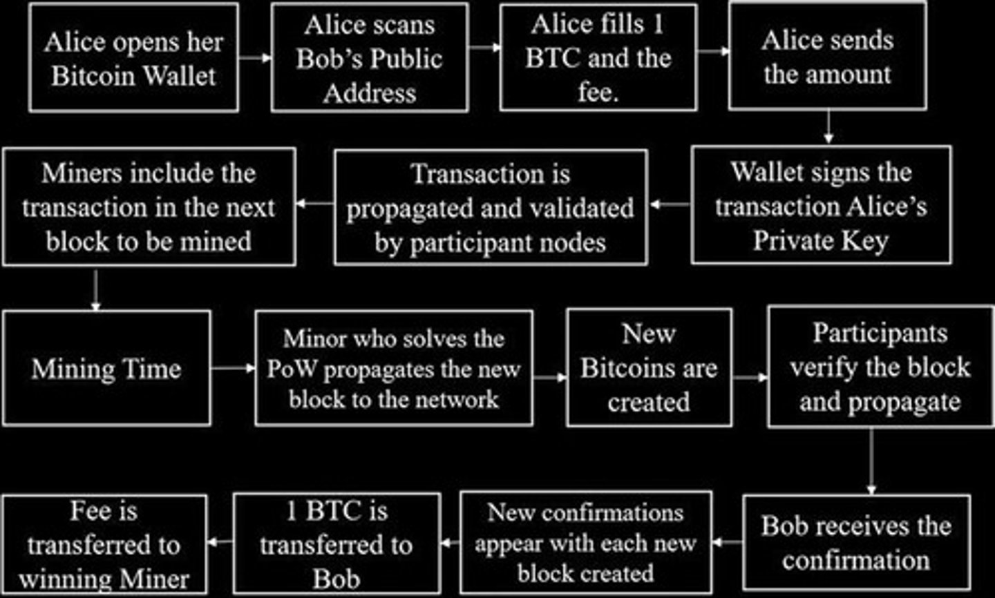 <p>First decentralized cryptocurrency introduced in 2009.</p>