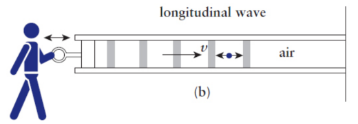 <p>the particles of the wave oscillate parallel to the direction of propagation</p>