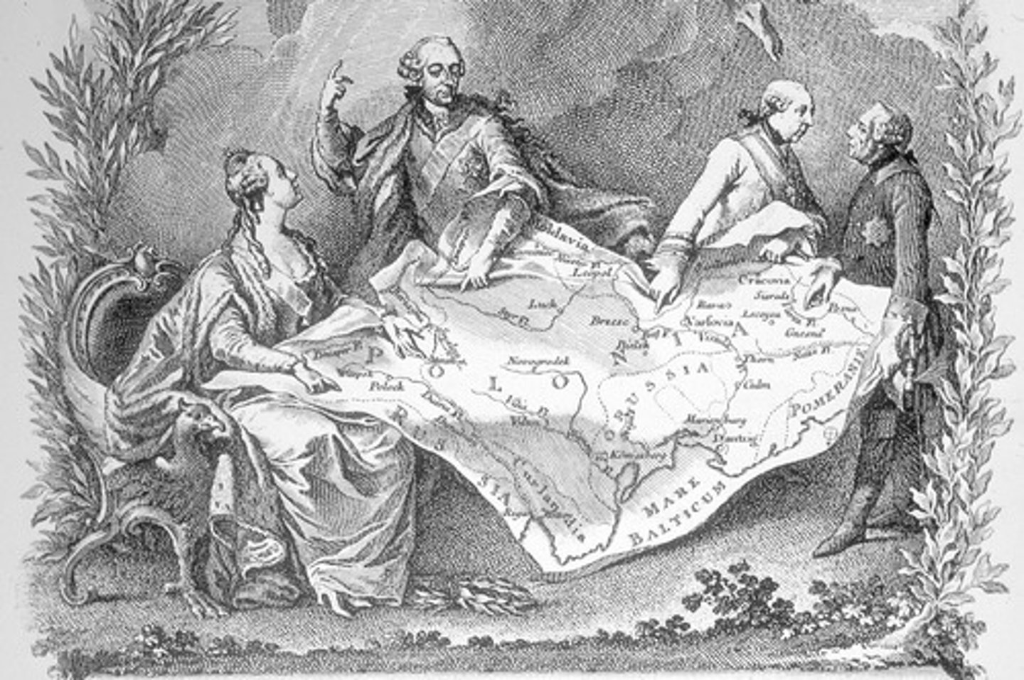 <p>This state paid the price for decades of weak, corrupt leadership and government. They were divided up by their powerful neighbors, Austria, Prussia and Russia.</p>