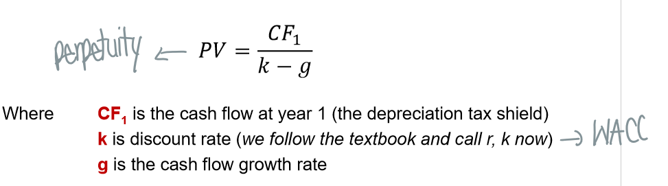 <p>Tax shields from CCA continue in perpetuity as long as there are assets in the asset class</p>