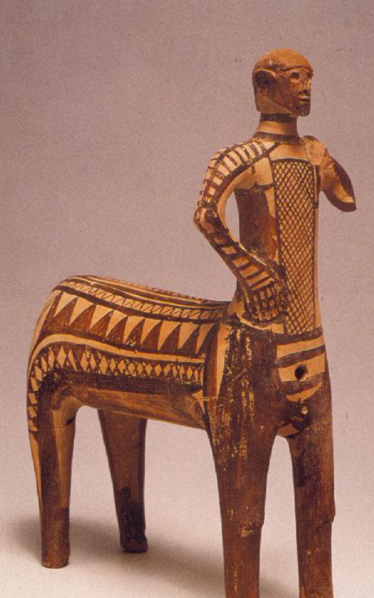 <p>beeldje van de leermeester van achilles</p>