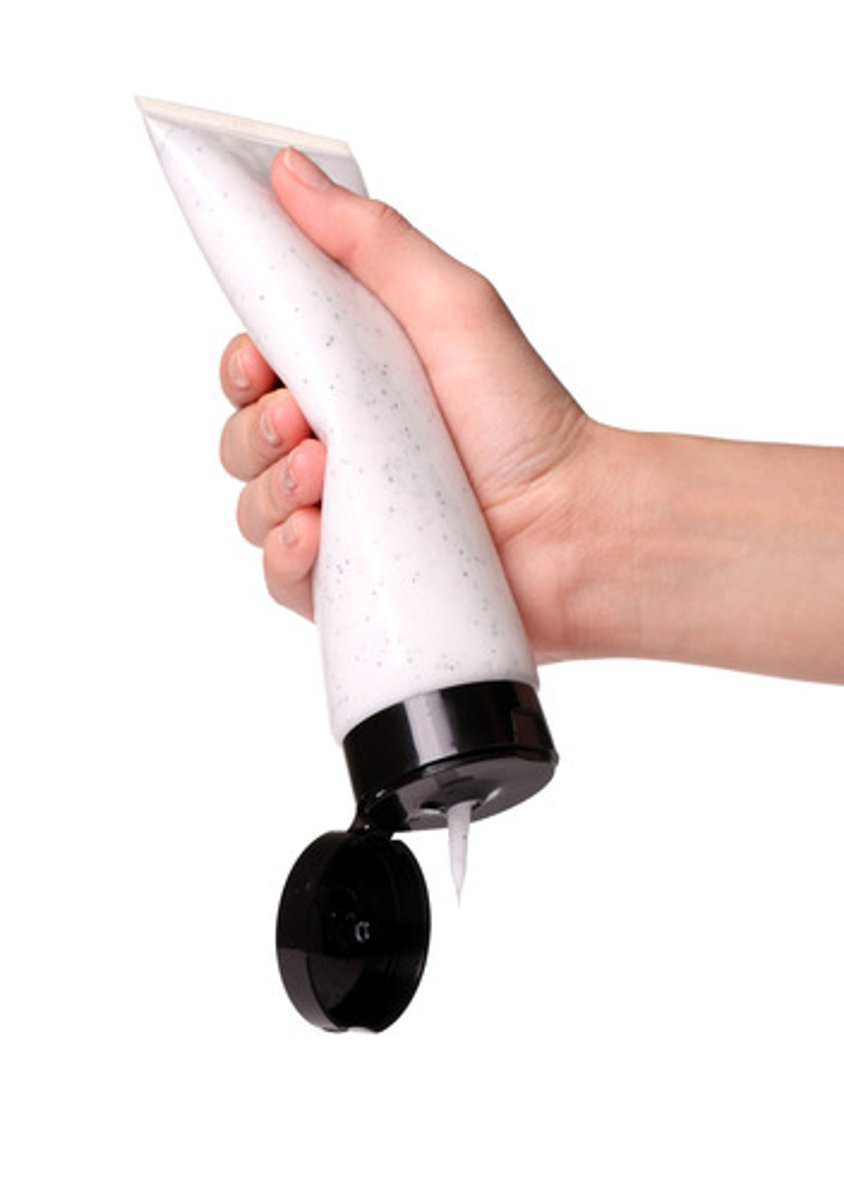 <p>to squeeze out body cleanser</p>
