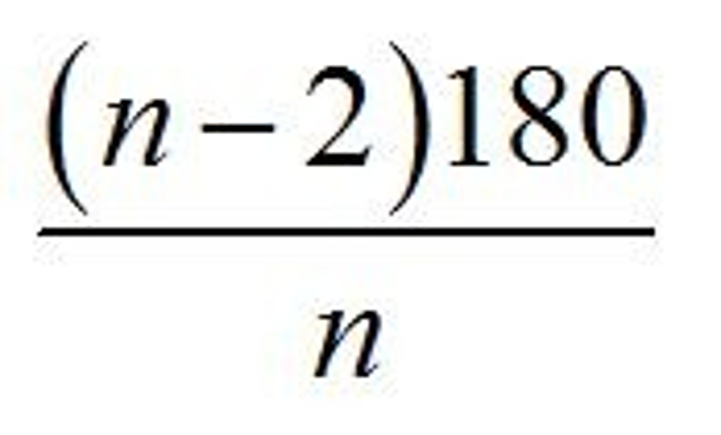 <p>Where n is the number of sides</p>