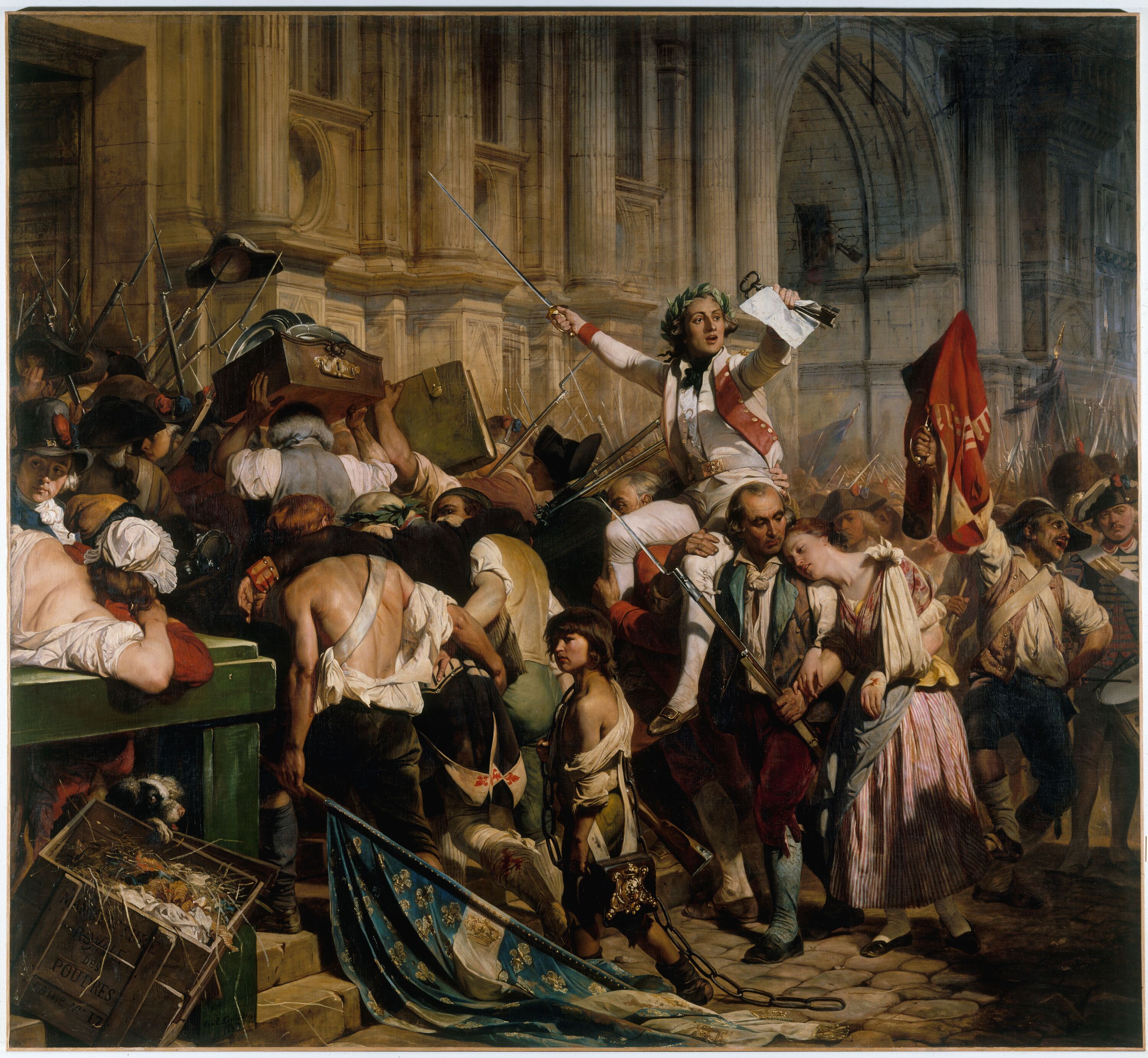 <p>tableau politique et de l’histoire, style romantique </p>