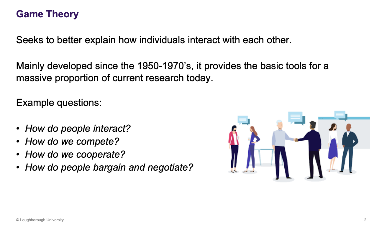 <p>Seeks to better explain how individuals interact with each other </p>