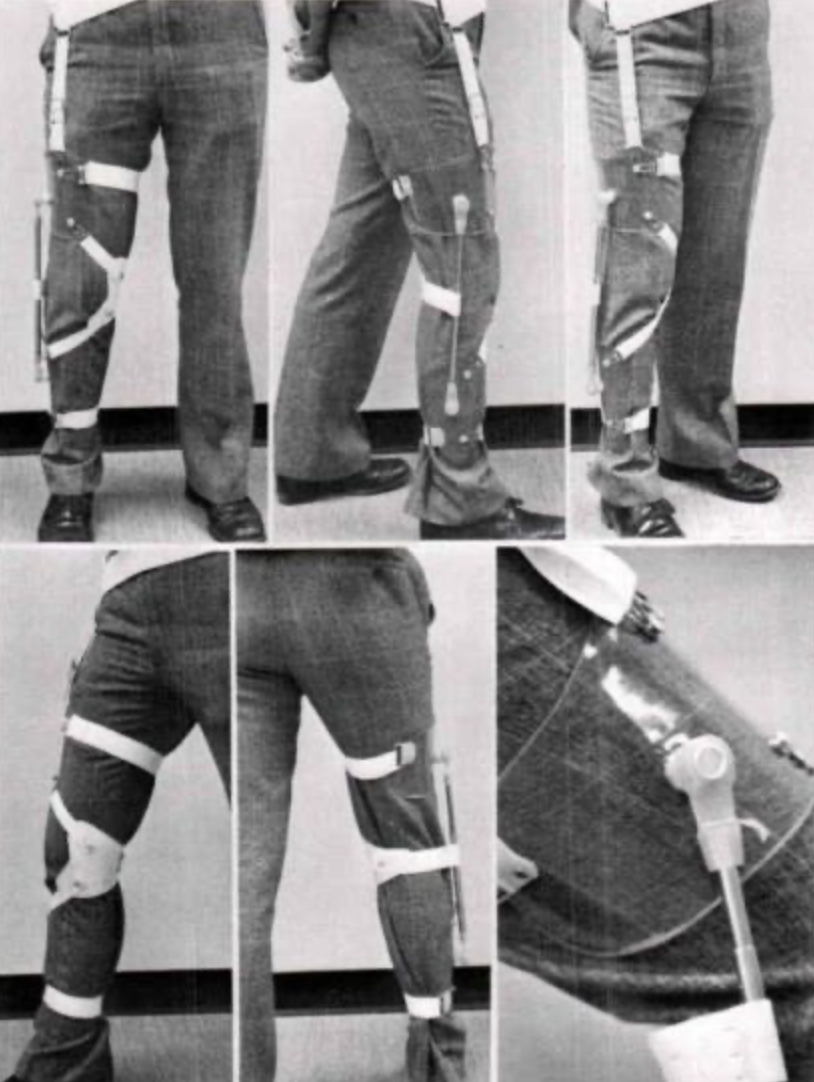 <p>- for genu valgum/varum</p>
<p>- support is provided by lateral/medial telescoping rods with straps in the opposite sides respectively </p>