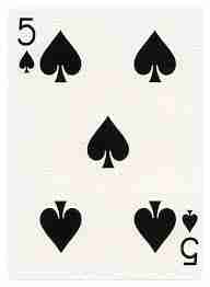 <p>5 of spades. </p>