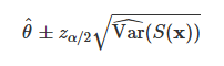 <p>where za/2 is the 100(a/2)% percentile of that standard normal distribution</p>