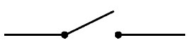 <p>(Single-pole single-throw) This acts as ON/OFF switch. Poles define the number of circuits it can be connected to and throws defines the number of positions that a pole connects.</p>