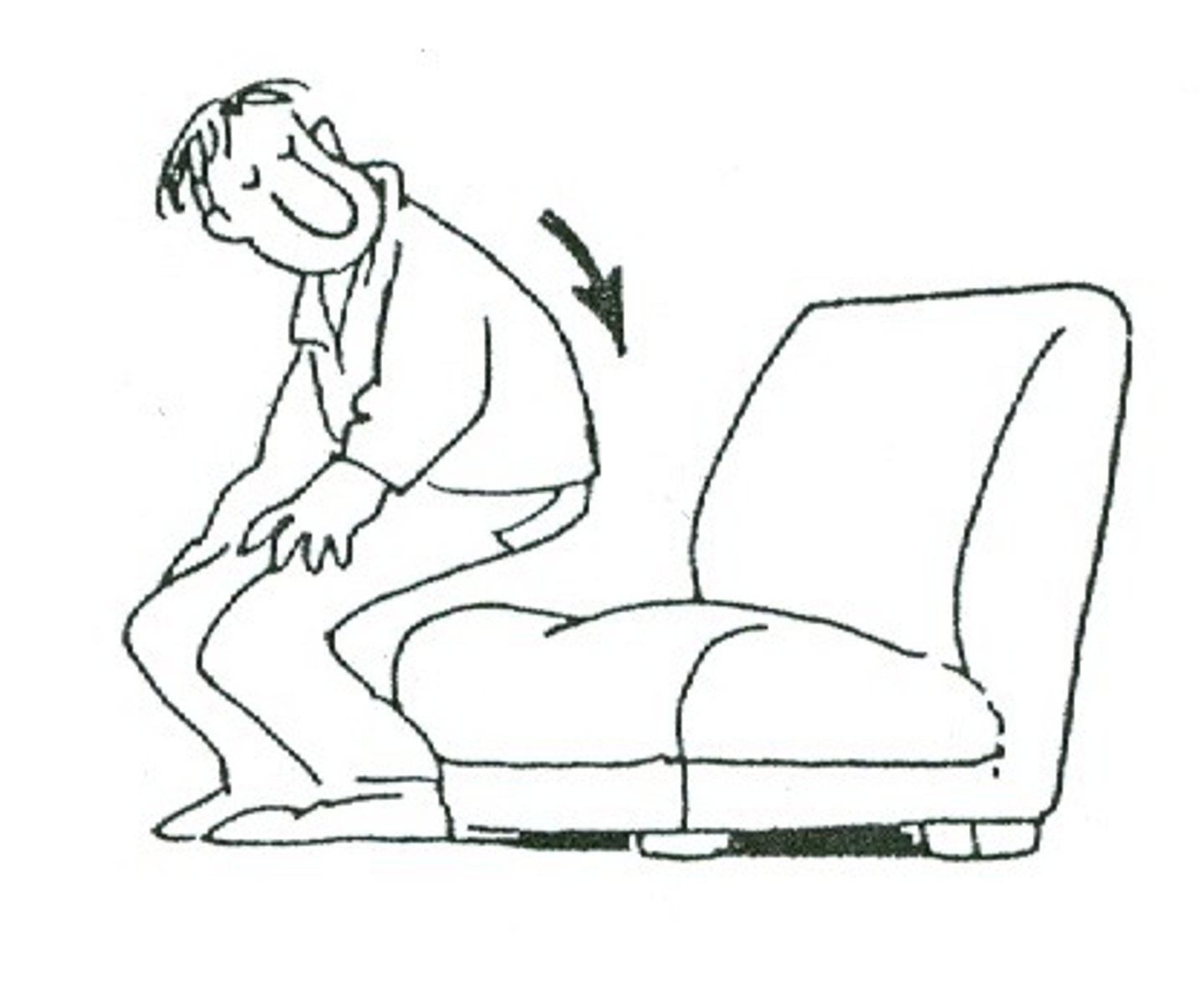 <p>to sit down</p>