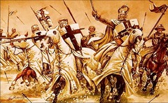 A series of holy wars from 1096-1270 AD undertaken by European Christians to free the Holy Land from Muslim rule; ultimately spread culture and increased trade but were not successful