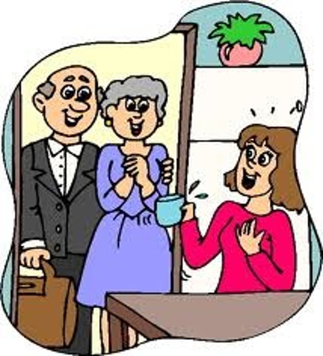 <p>to visit</p><p>to ask someone to do sth or ask someone in a group to speak</p>