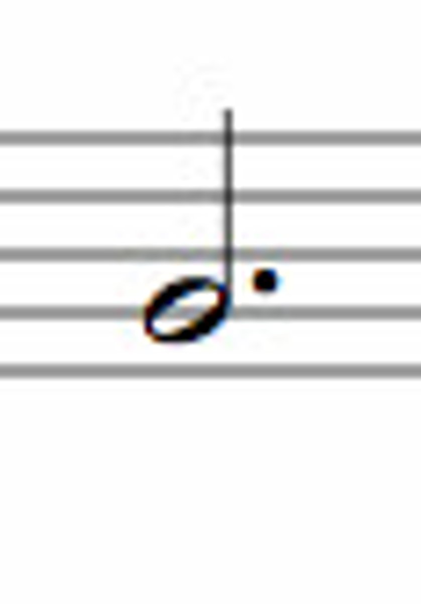 <p>dotted half note</p>