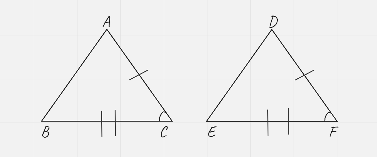 <p>If two sides and the included angle of one triangle are congruent to two sides and the included angle of a second triangle, then the two triangles are congruent</p>