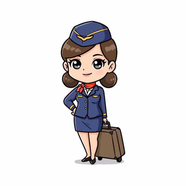 <p>a flight attendant</p>