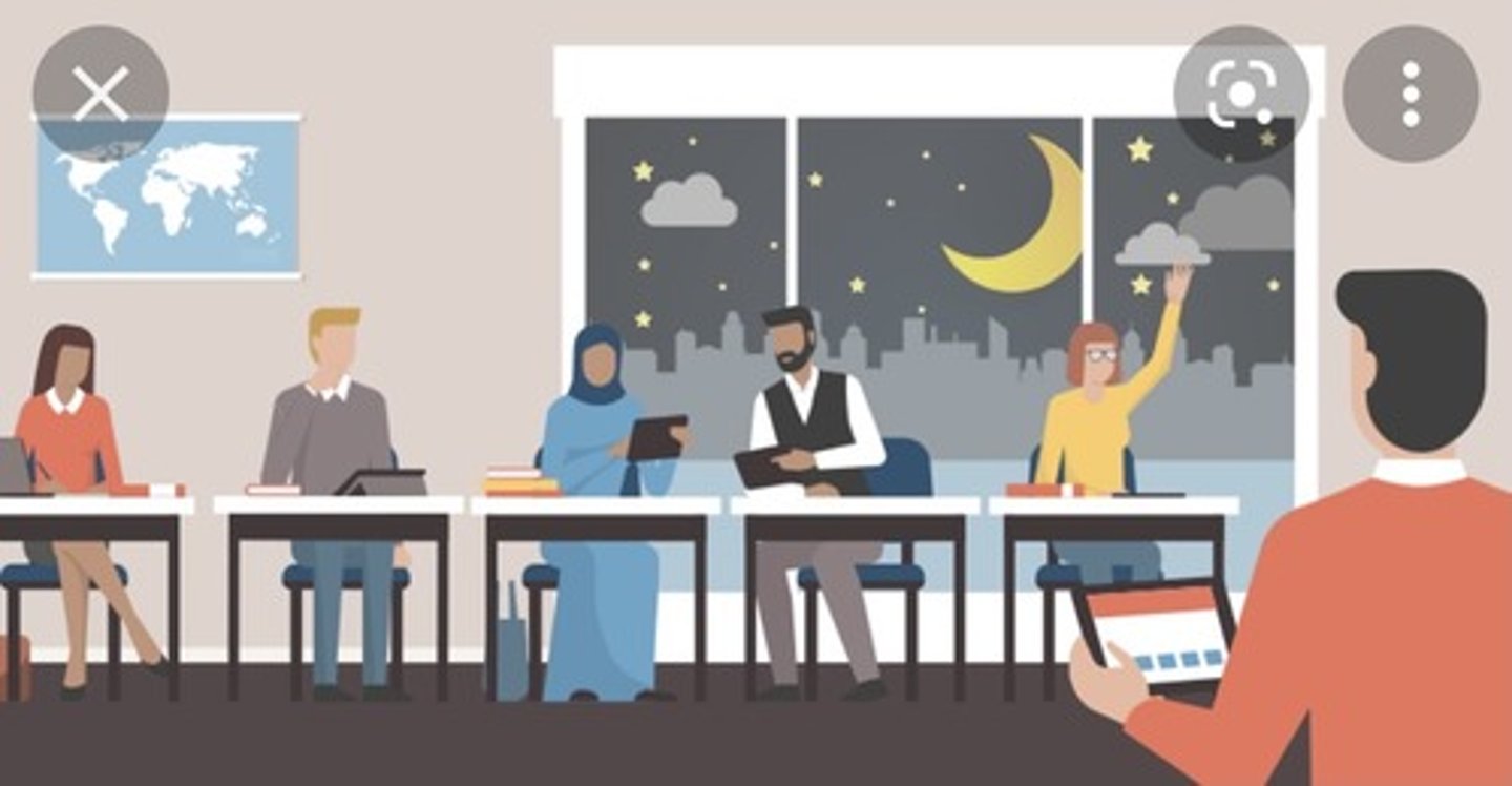 <p>lớp học buổi tối</p>