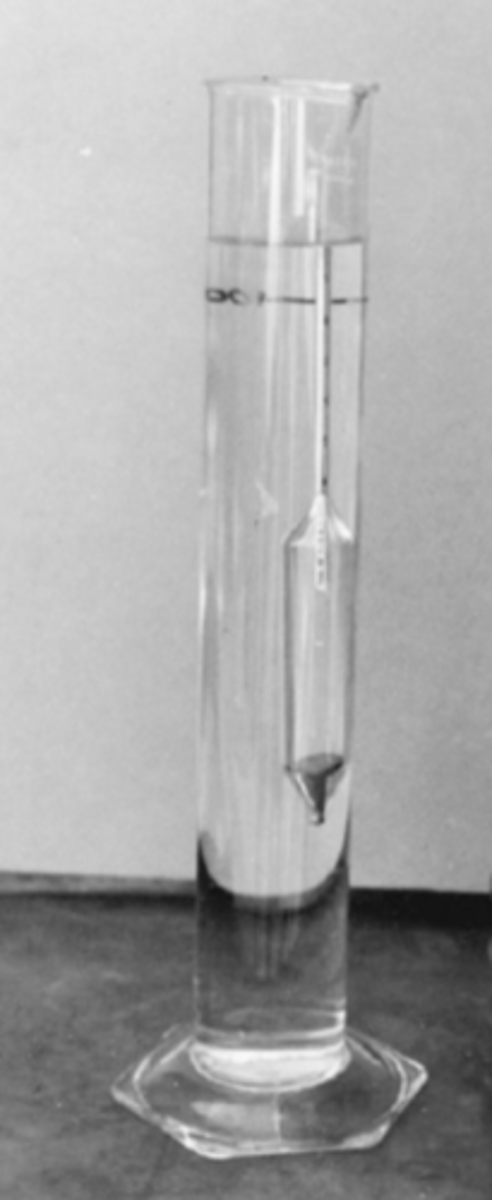 <p>Determination of soil texture based on suspending soil separates in a column of water and measuring density of the liquid with a special instrument</p>
