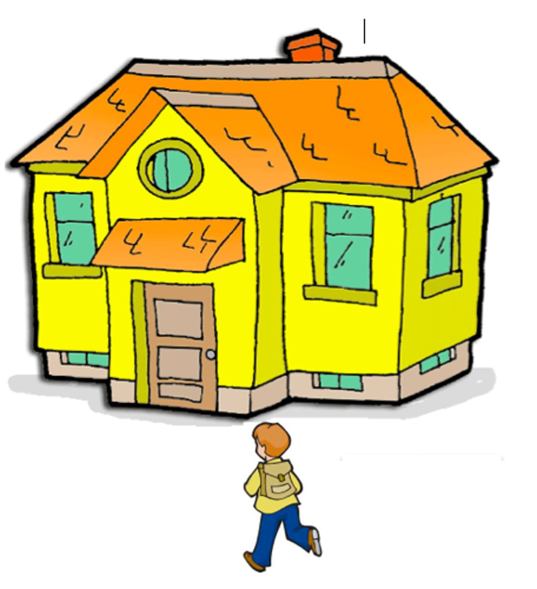 <p>to return to the house</p>