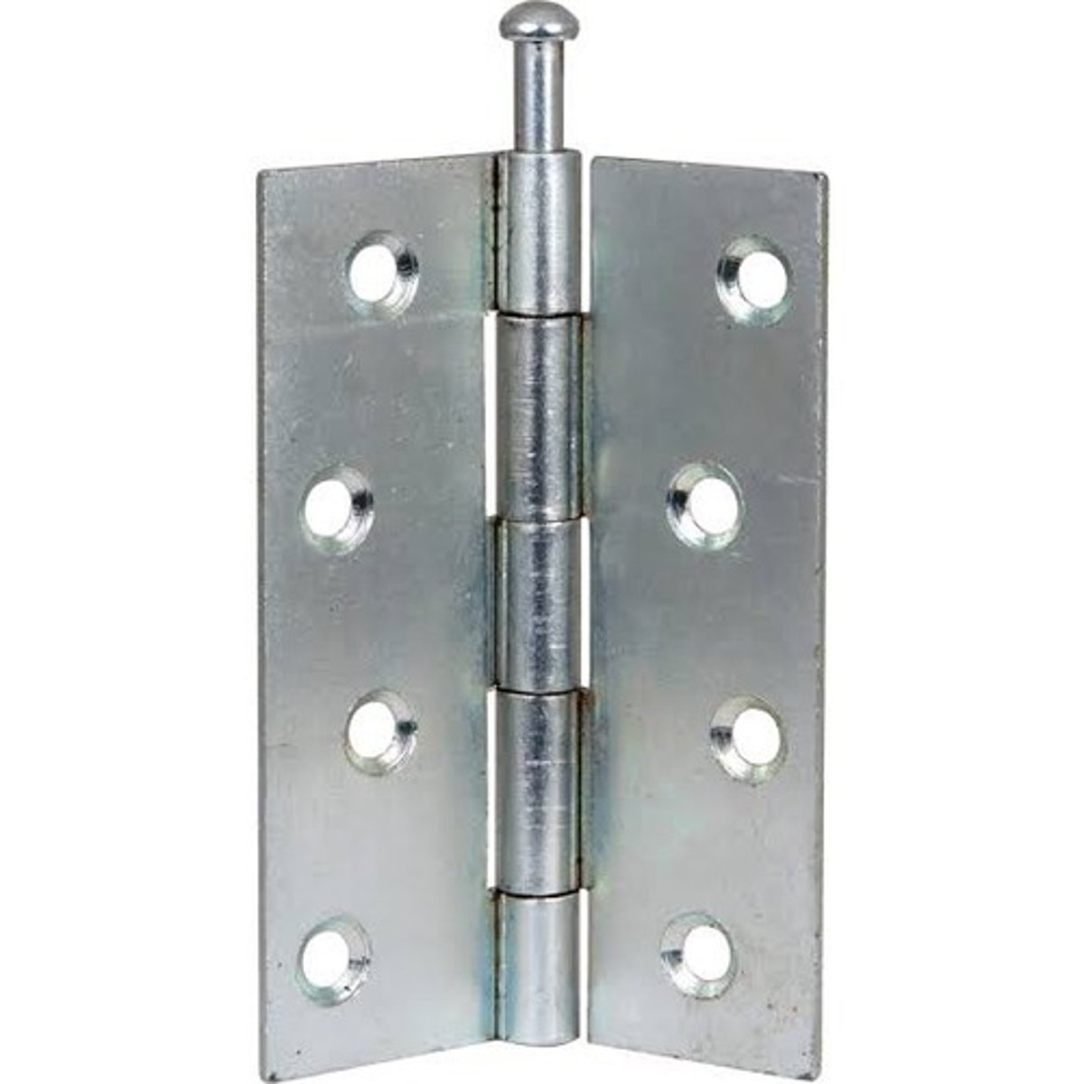 <p>A hinge having a removable pin so that a door can be unhung by separating two leaves</p>
