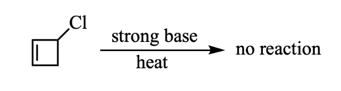 <p><span><span>A student in the undergraduate organic chemistry lab attempted to perform the following elimination reaction. However, the student was unable to recover any of the desired product, why is that?</span></span></p>