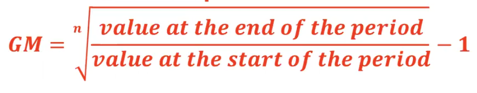 <p>to find an average percent increase over a period of time</p><p>ex: financial economics</p>