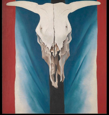 Cow’s Skull: Red, White, & Blue, 