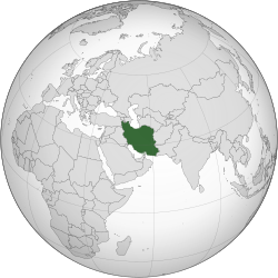 <p>Large country in Southwest Asia/Middle East. (Looks like a snail)</p>