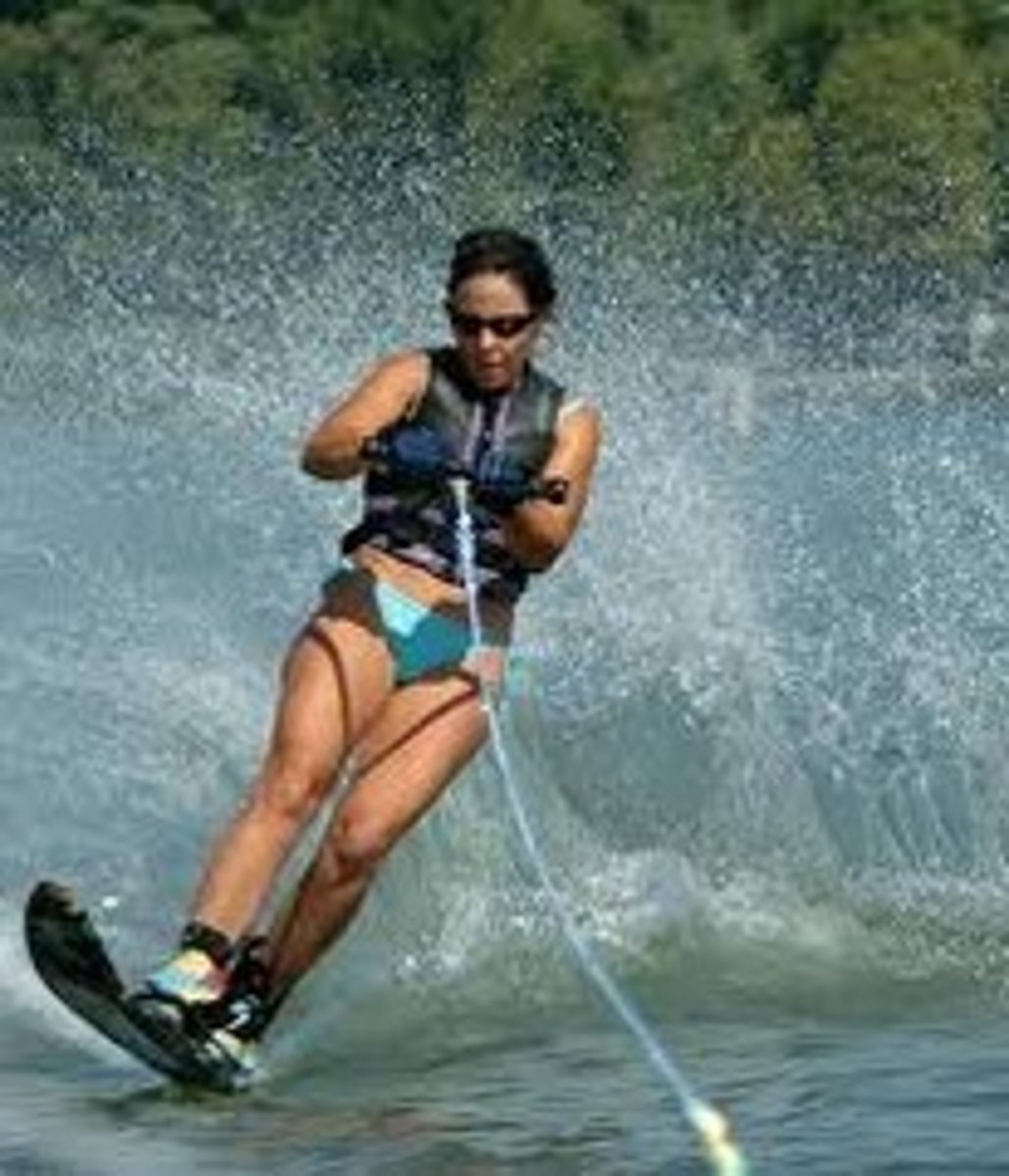 <p>(water skiing)</p>