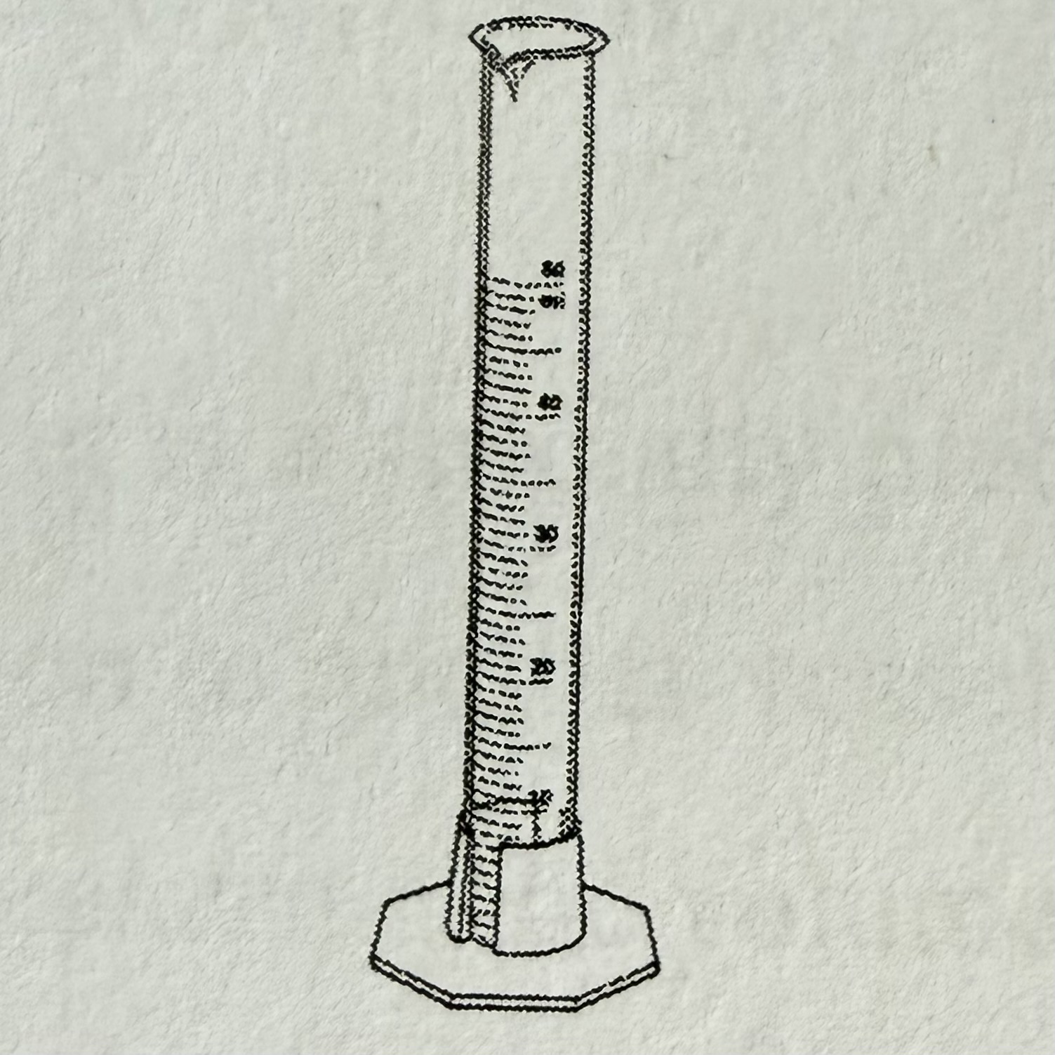 <p>Tall, narrow cylinder with volume markings for accurately measuring liquid volumes.</p>