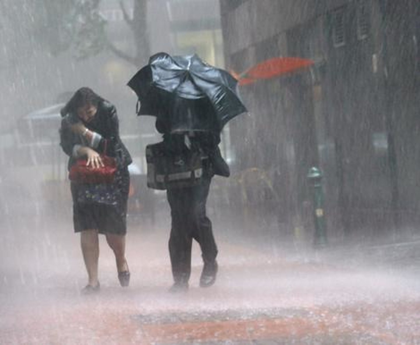 <p><strong>a lot of rain in a short time:</strong></p><ul><li><p><em>The rains were so heavy prior to the final ... and flooding that the flood plains were already saturated.</em></p></li></ul><p></p>