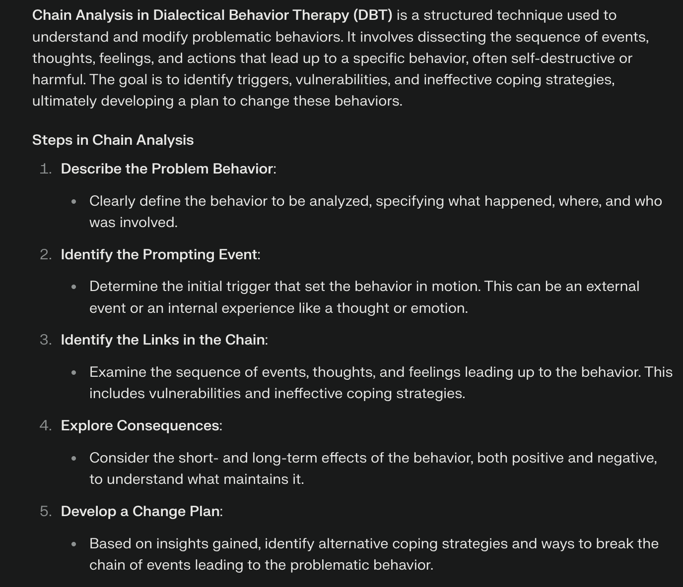 <p>Chain analysis</p>