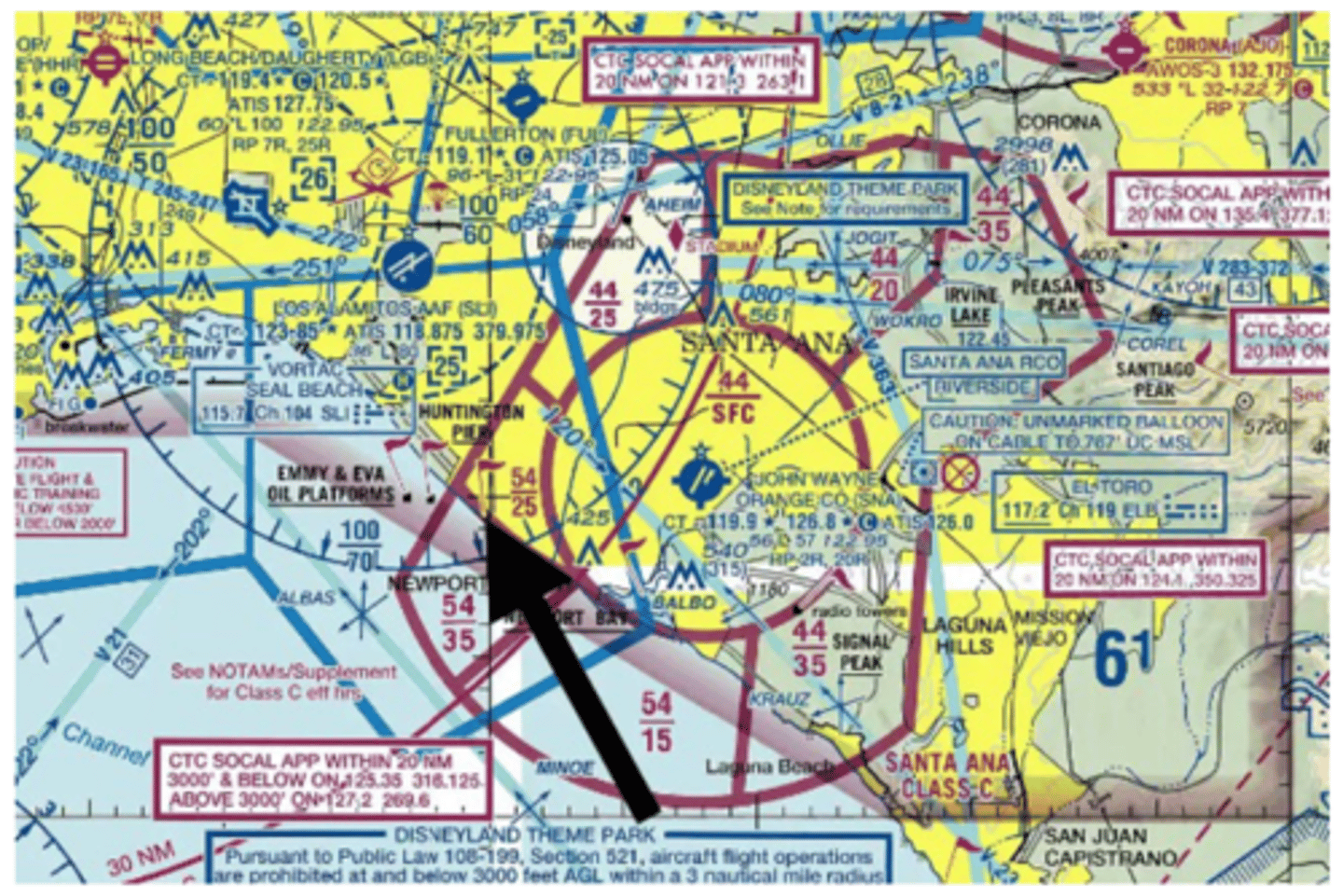 <p>Class G from SFC-699' AGL</p><p>Class E from 700' AGL - 2,499' MSL</p><p>Class C from 2,500' MSL-5,400' MSL</p><p>Class E from 5,401' MSL - 6,999' MSL</p><p>Class B from 7,000' MSL - 10,000' MSL</p><p>Class E from 10,001' MSL - 17,999' MSL</p><p>Class A from FL180-FL600.</p>
