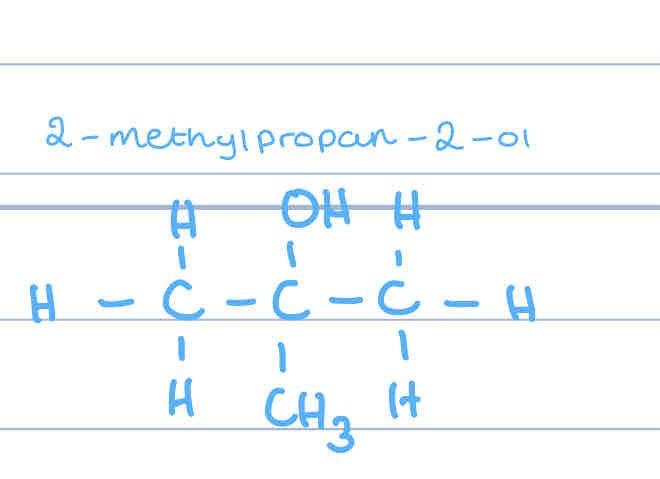 <p>due to the arrangement, the carbon attached to the hydroxyl group isn’t attached to any other hydrogens </p>
