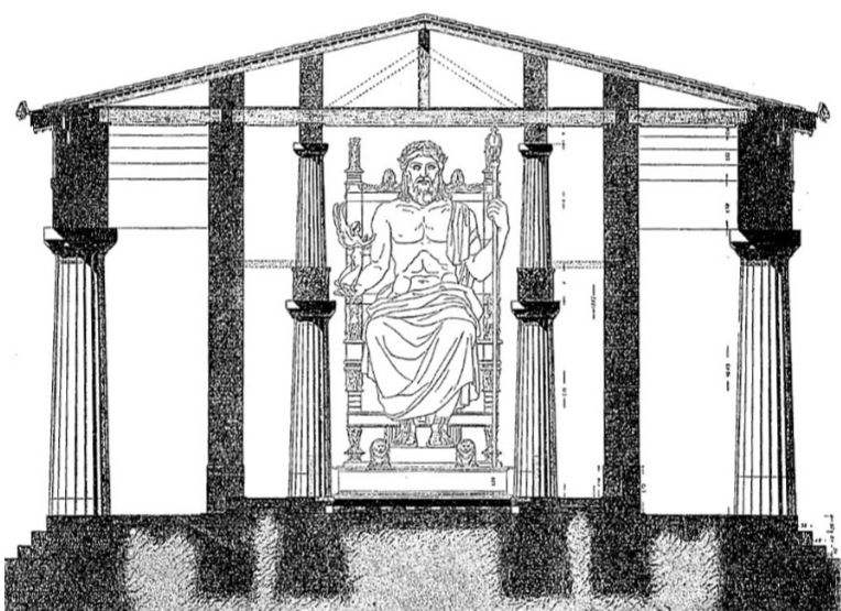 <p>What type of columns are used in this temple?</p>