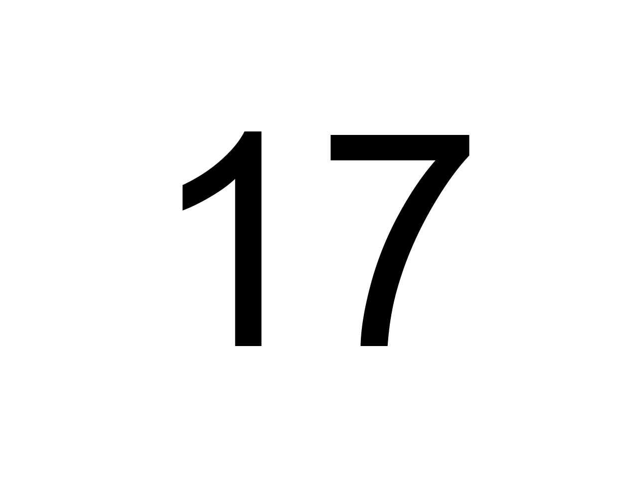 <p>zeventien</p>
