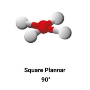 <p>Square Planar • 90°</p>