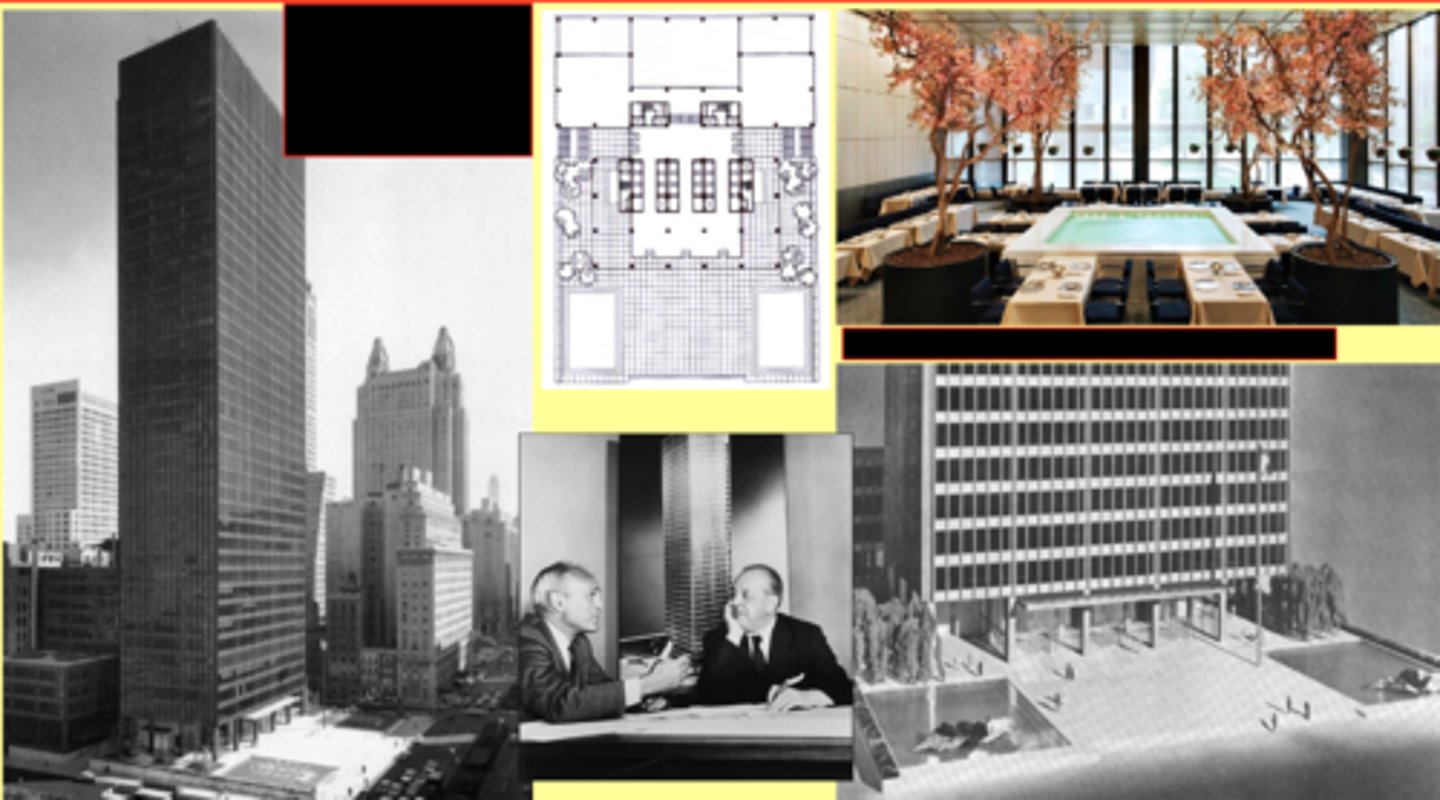 <p>New York City</p><p>Ludwig Mies van der Rohe &amp; Philip Johnson</p><p>1954-1958</p>