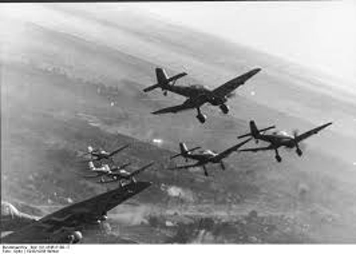 <p>"Lighting war", typed of fast-moving warfare used by German forces against Poland in 1939</p>