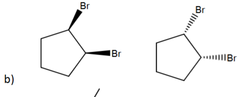 <p>What is the relationship between each of the following pairs of compounds? Possible answers include identical, enantiomers, diastereomers, conformers, stereoisomers, and constitutional isomers.</p>