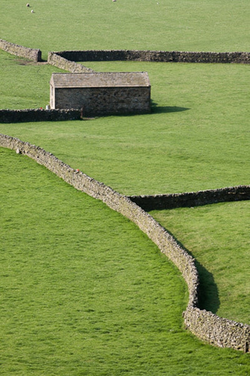 <p>The process of consolidating small landholdings into a smaller number of larger farms in England during the eighteenth century.</p>