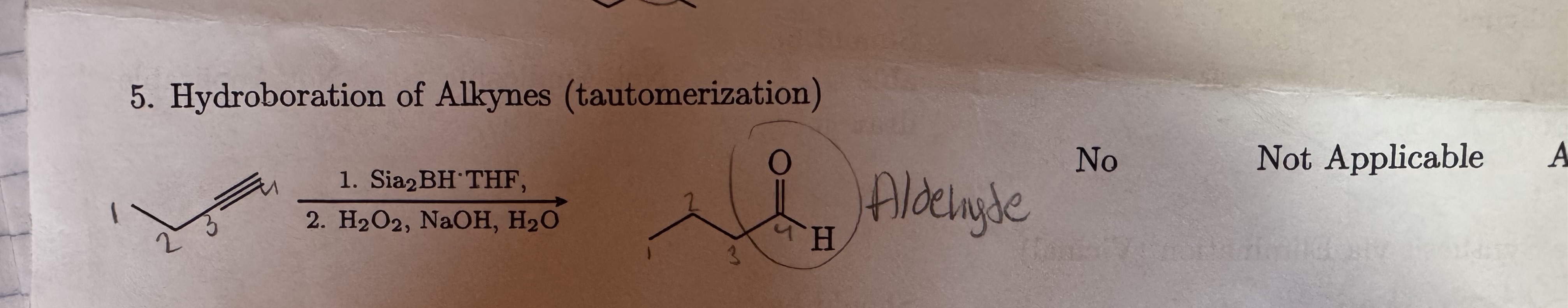 <p>Hydroboration of Alkynes</p><p>Aldehydes addition</p>
