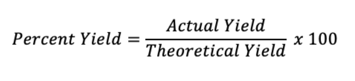 <p><span>Measures how much product is <strong>actually produced</strong> compared to the theoretical yield.</span></p>