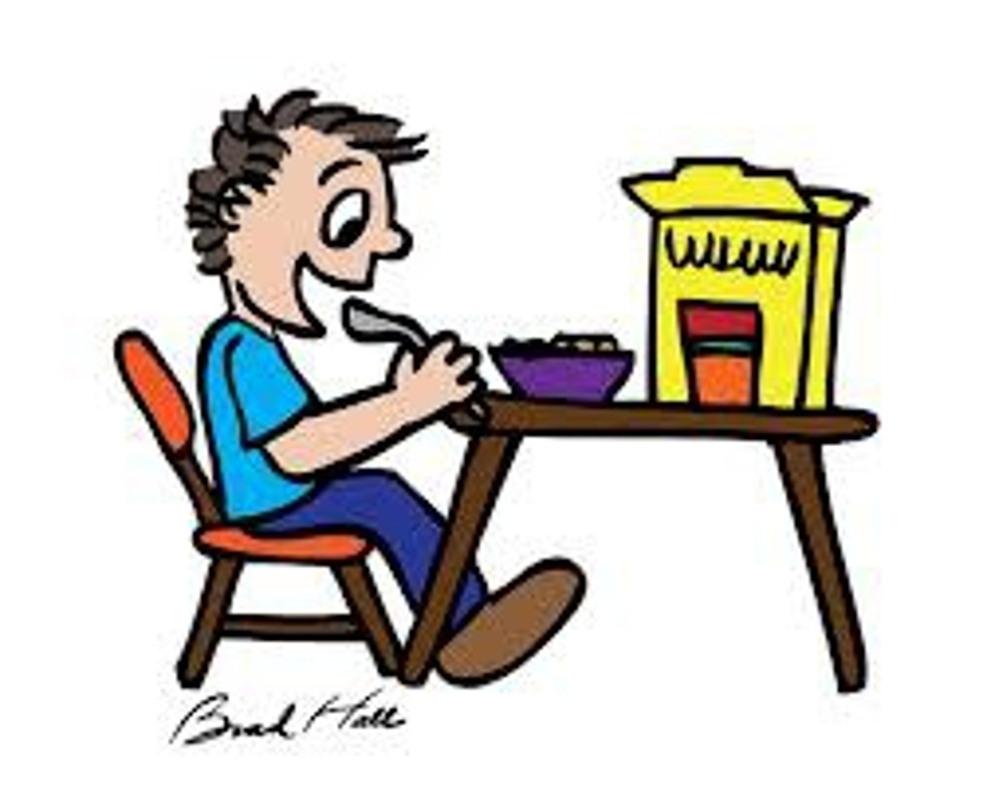 <p>the breakfast</p>