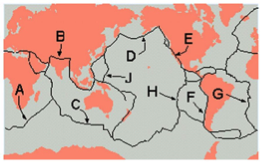 <p>All of these sites on the map below are mid-ocean ridges.</p>