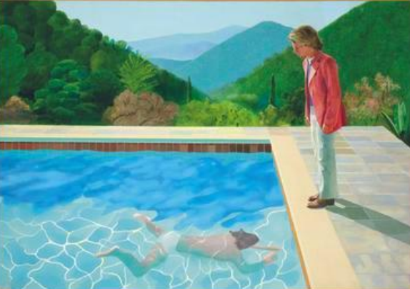 <p><strong>(Portrait with an Artist) Pool With Two Figures</strong> by <em>David Hockney</em></p><p>$ 90.3 million</p>