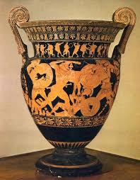 <p>Euphronios Attic red-figure bell krater (6<sup>th </sup>Century BCE) (before G-P Wars)</p>