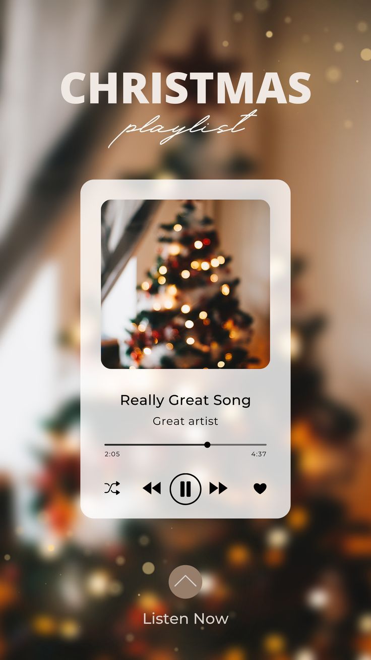 <p>make a holiday playlist </p>