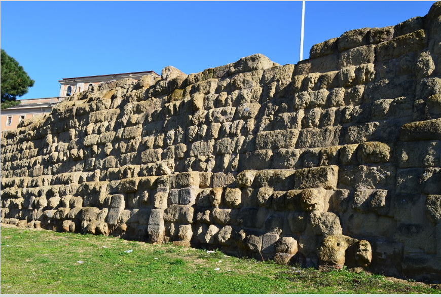 <p>Servian Wall (380 BC)&nbsp;</p>