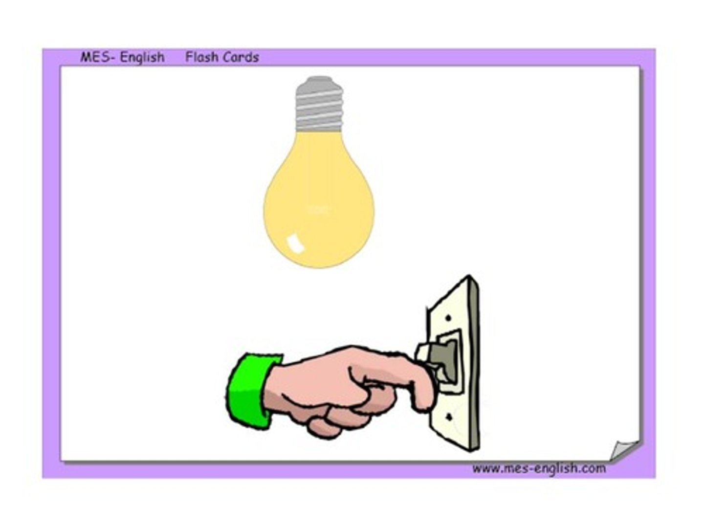 <p>to turn on</p>