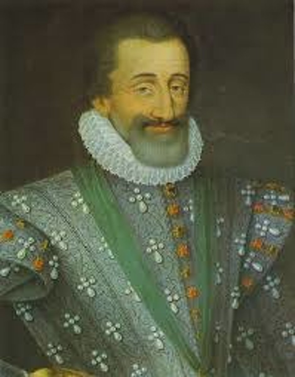 <p>French Bourbon king. A POLITIQUE. Converted from Calvinism to Catholicism to support his country. ("Paris is worth a Mass"). Proclaimed the EDICT OF NANTES. LAID FOUNDATION FOR FRANCE TO BECOME THE STRONGEST EUROPEAN POWER IN THE 17TH CENTURY</p>